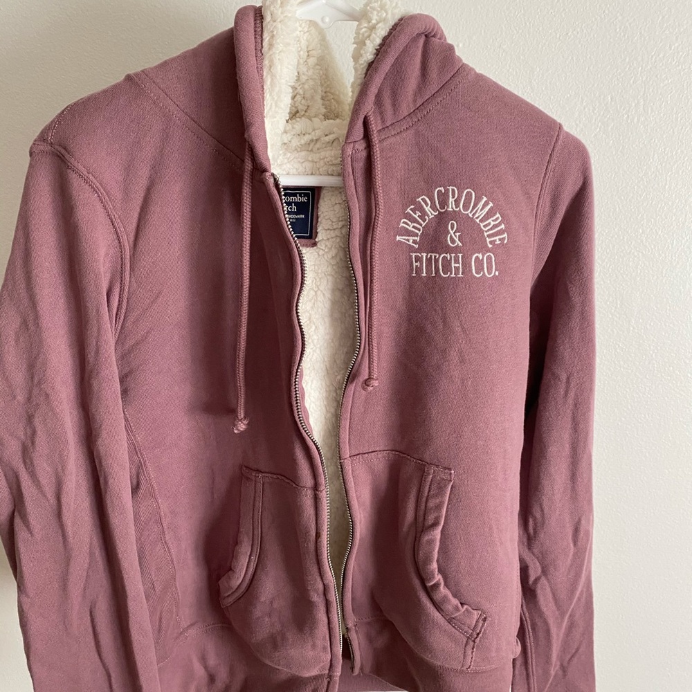 Abercrombie sherpa zip up